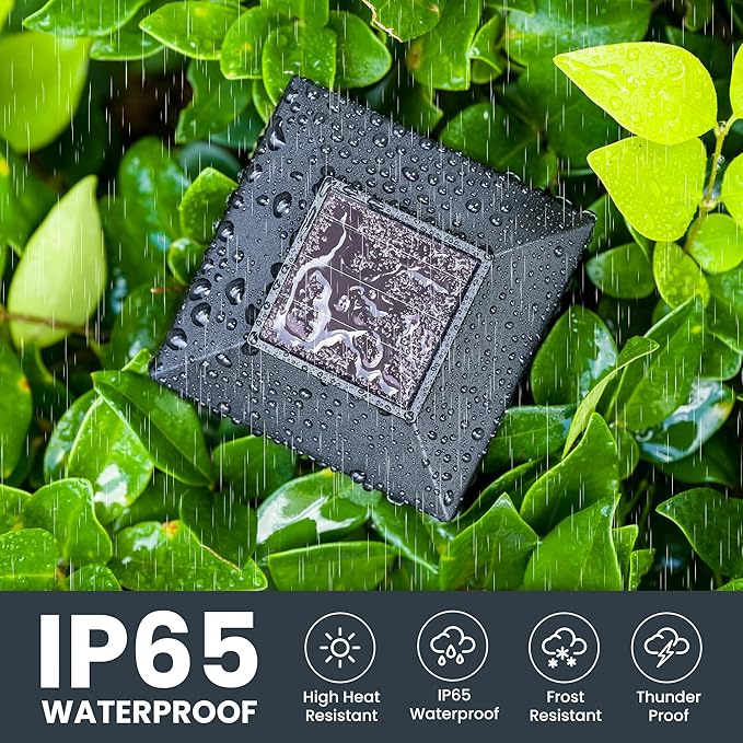 GIGALUMI Solar Lights for Outside, 12 Pack Flickering Flame LED Solar Outdoor - Image 4