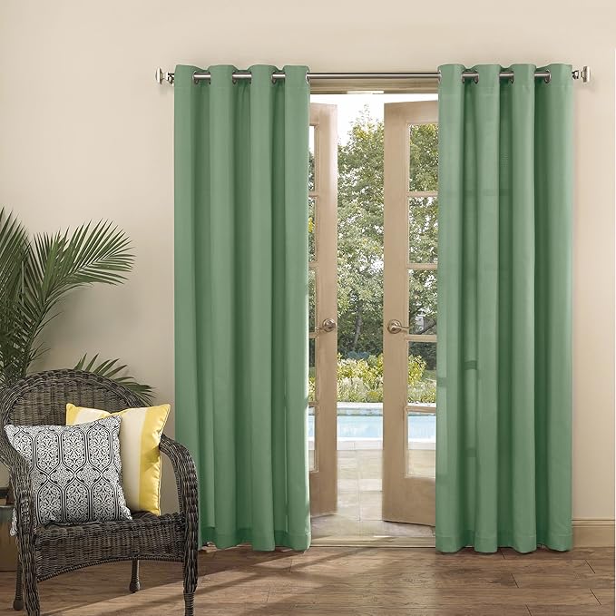 Sun Zero Marina Indoor/Outdoor UV Protectant Energy Efficient Grommet Curtain - Image 5