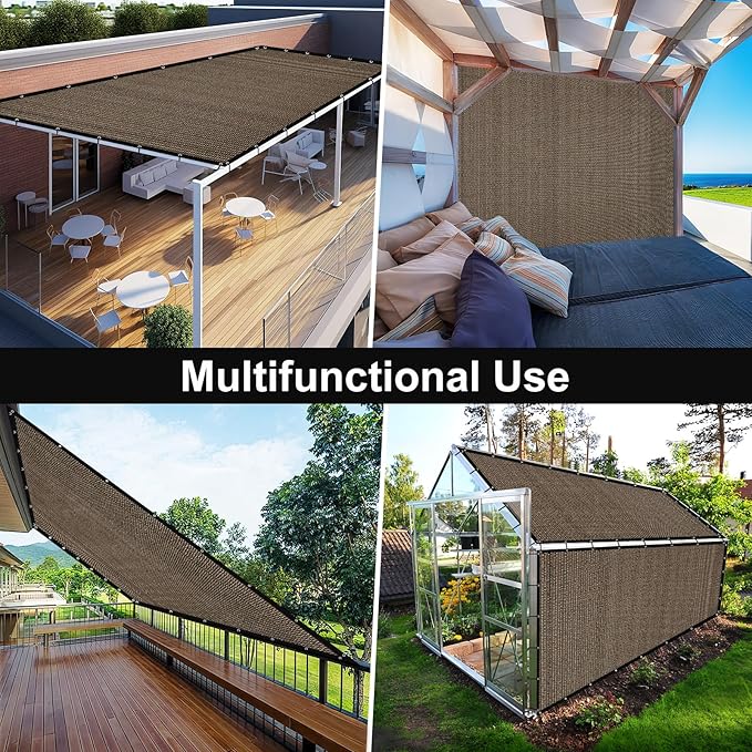 Artpuch 90% Sun Shade Cloth, 5 x 16 FT Pergola Shade Cover Canopy - Image 8