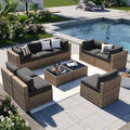 Aoxun Patio Furniture Sets, 10-Piece Outdoor Patio Furniture by Aoxun