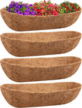 Legigo 4PCS 36 Inch Natural Trough Coco Coir Liners Planters Replacement by Legigo