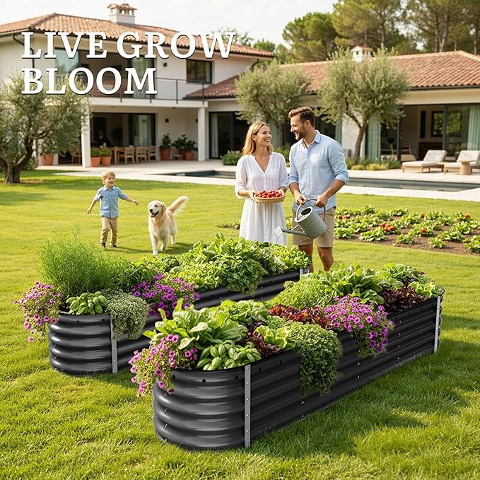 YITAHOME 17" Tall 9 in 1 Large Raised Garden Bed Kit, Outdoor Above Ground - Image 3