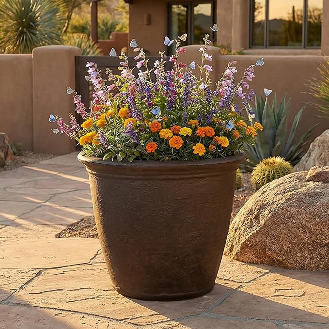 Sunnydaze 20-Inch Anjelica Large Plastic Pot - Image 9