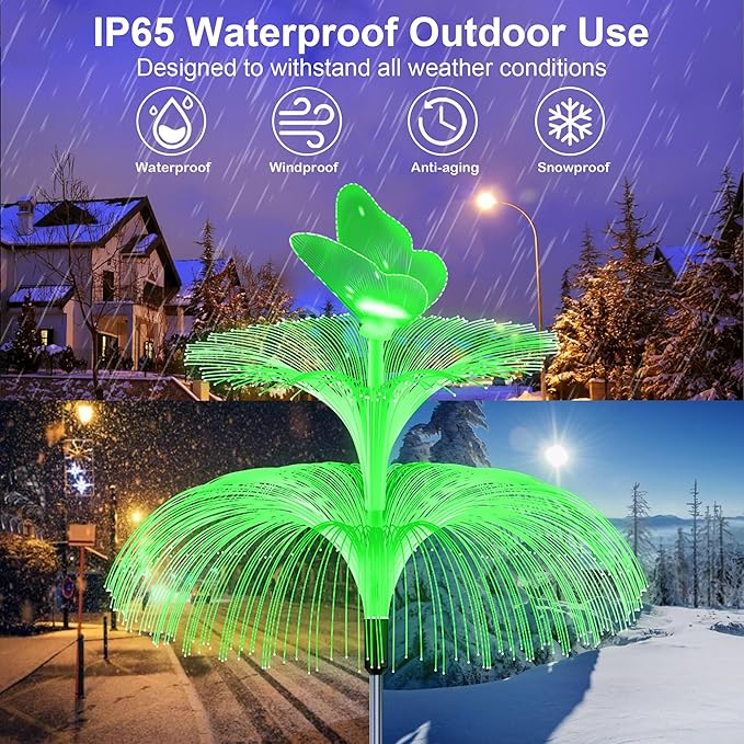 4 Pack Solar Garden Lights, Gardening Birthday Gifts - Image 7