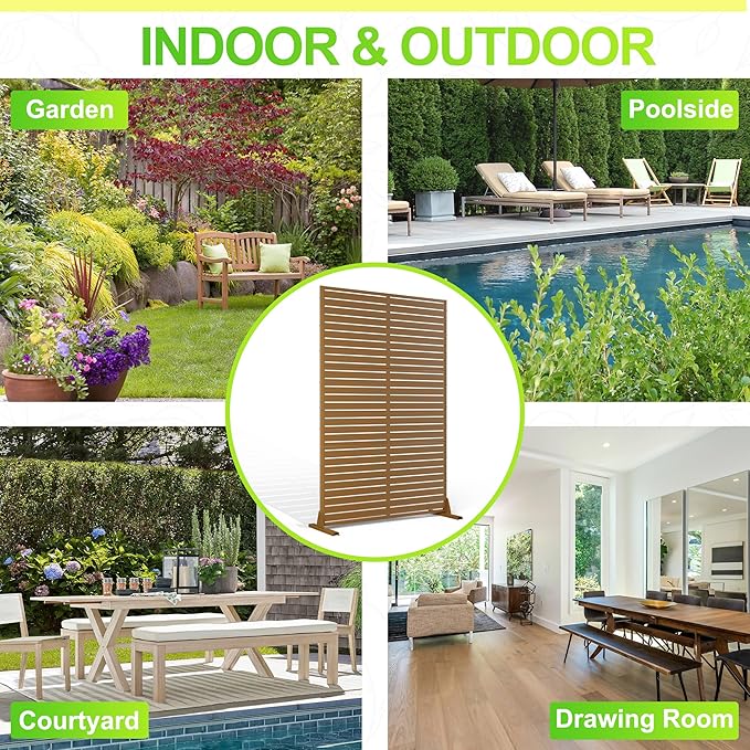 Outdoor Privacy Screen, Freestanding Privacy Fence Panels - Image 8