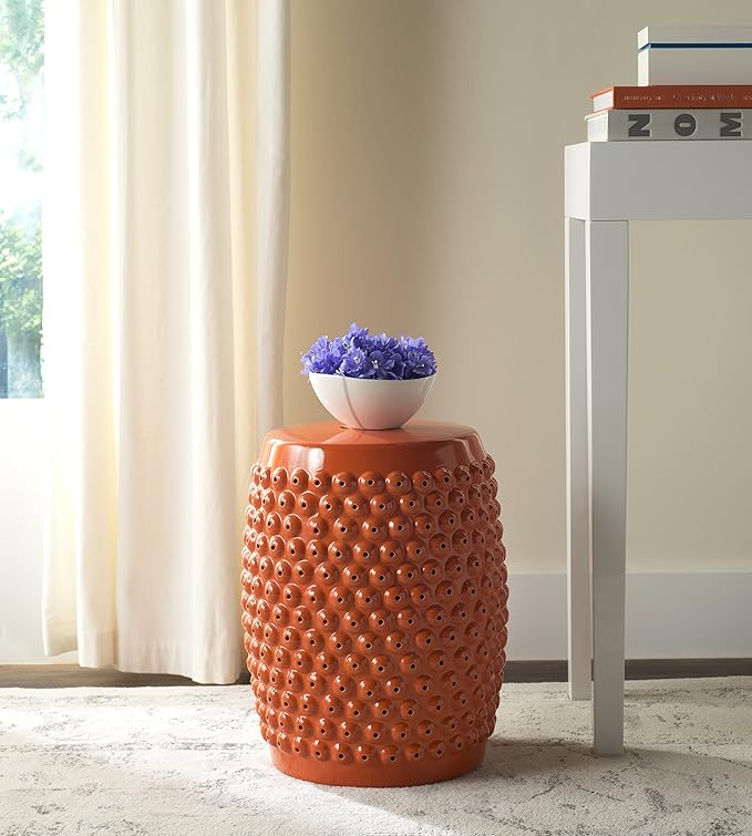 Safavieh Stella Glazed Ceramic Decorative Garden Stool - Image 2