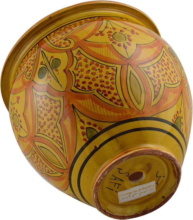Treasures Of Morocco Handmade Ceramic Flower Pot Moroccan Indoor Outdoor - Image 2
