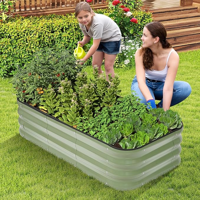 1MORE Raised Garden Bed -4X2X1 Galvanized Planter Box - Image 8