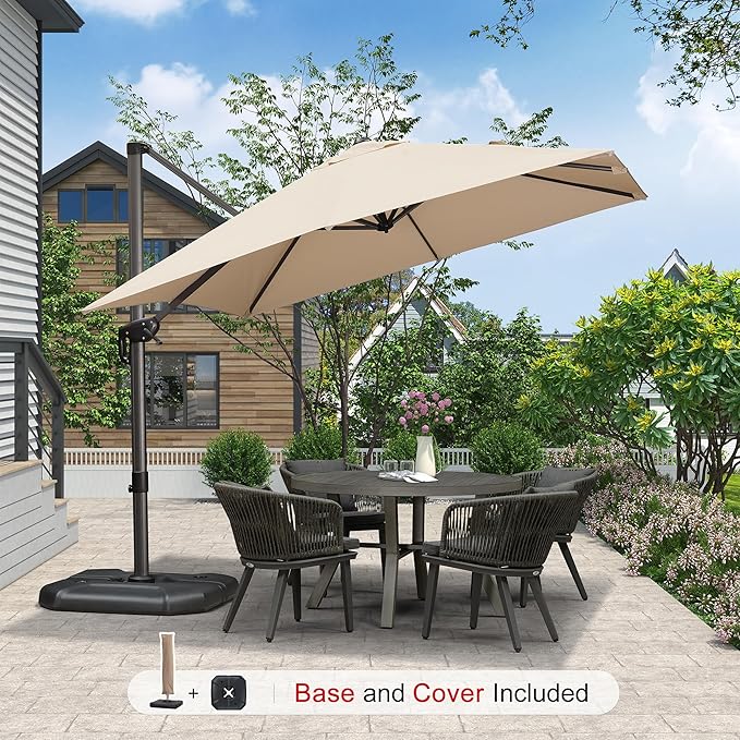PURPLE LEAF 9'×9' Patio Umbrella - Image 2