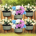 Layhit 6 Pcs Wall Hanging Planters Outdoor Pot Planter Wine Barrel Planter by ShungLan
