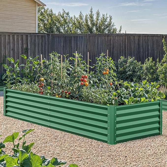 YITAHOME 6x3x1.5 2pcs Large Raised Garden Bed Kit, Galvanized Metal Planter Box - Image 3