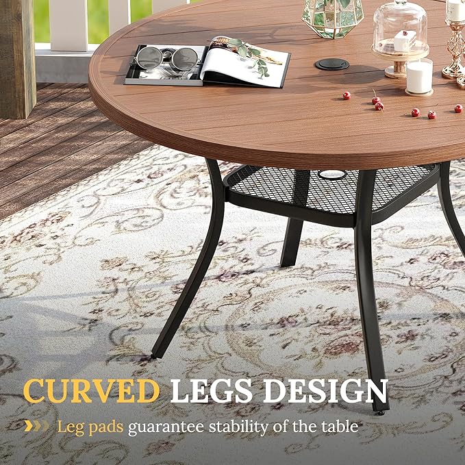 VICLLAX 5 Pieces Patio Dining Set - Image 4