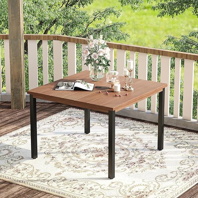 VICLLAX Outdoor Dining Set for 4, 5 Pieces Patio Dining Furniture Set - Image 6