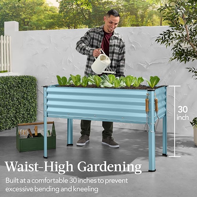 Best Choice Products 48x24x30in Galvanized Raised Garden Bed, Metal Elevated - Image 3