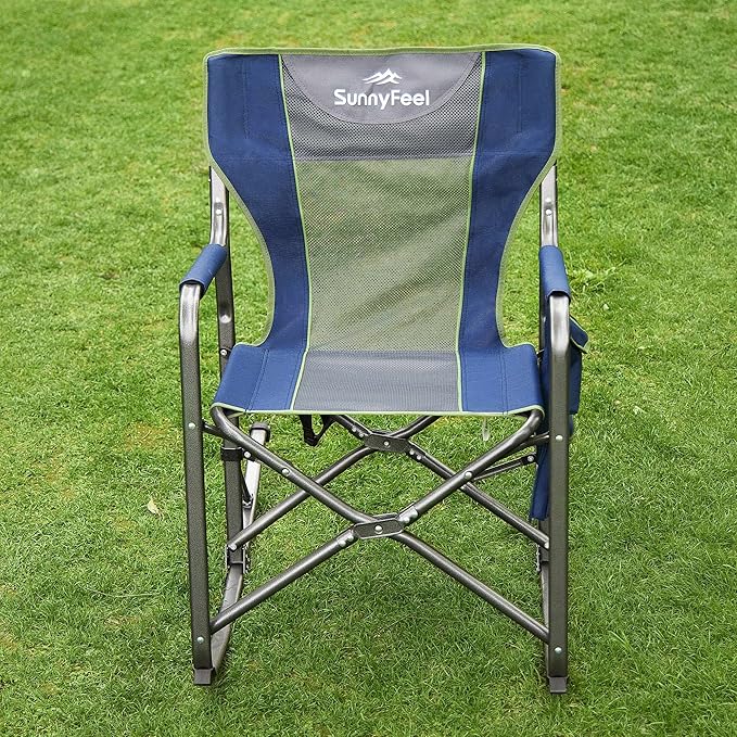 SUNNYFEEL Camping Directors Chair, Heavy Duty, Oversized Portable Folding Chair - Image 4