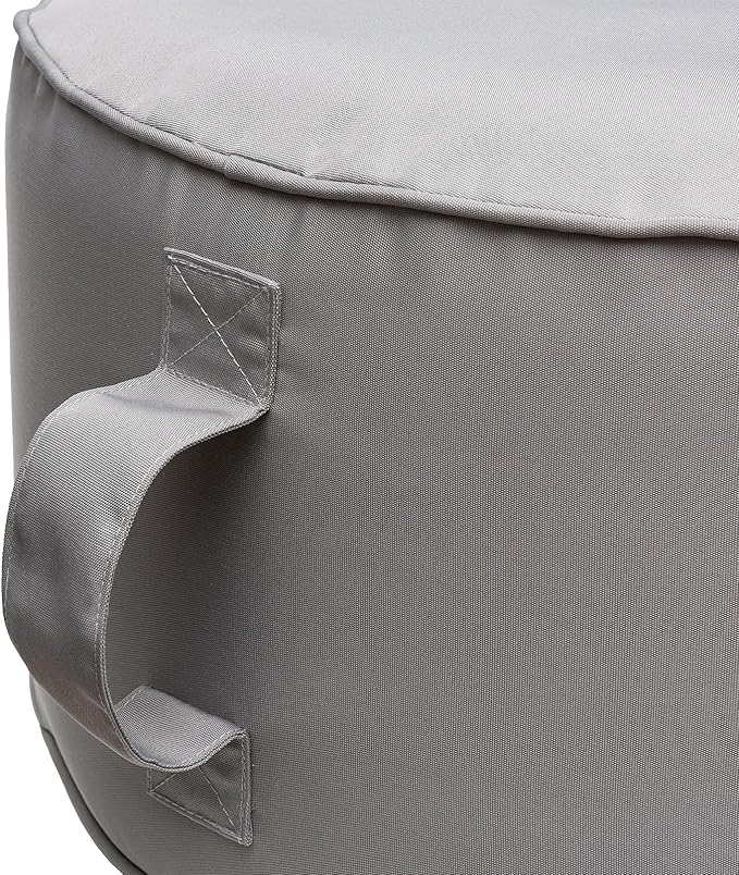 QILLOWAY Indoor/Outdoor Inflatable Stool, Round Ottoman, All Weather Foot Rest - Image 4