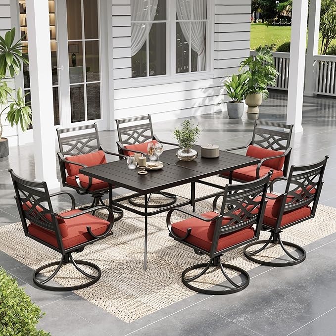 Sophia and William Swivel Patio Dining Set by SophiaWilliam