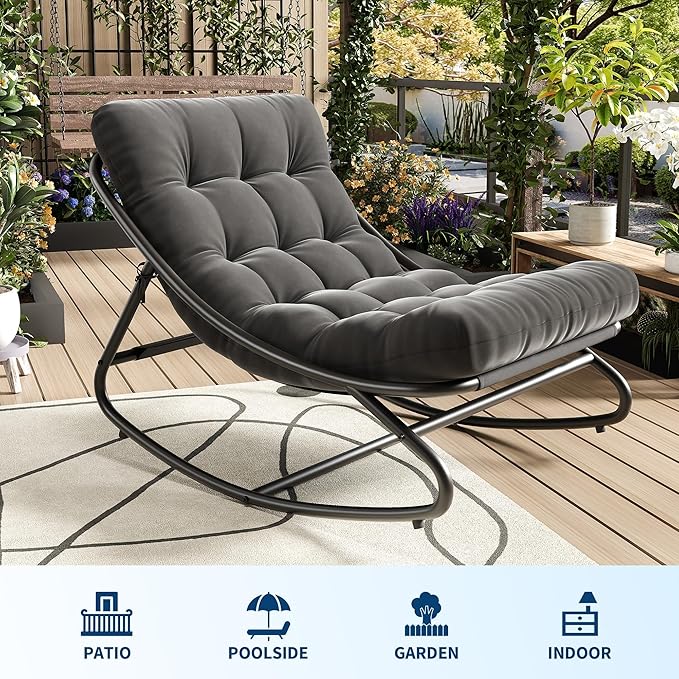 IDEALHOUSE Outdoor Rocking Chair - Image 6