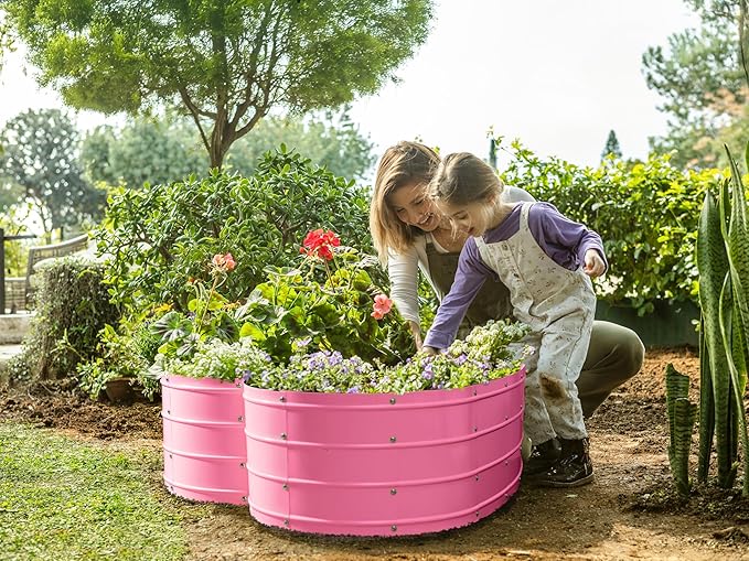 Plant & Plot Galvanized Raised Garden Beds Outdoor // Planter Raised Beds - Image 2