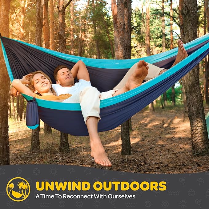 Durable Hammock 550 lb Capacity, Nylon Camping Hammock Chair - Image 2