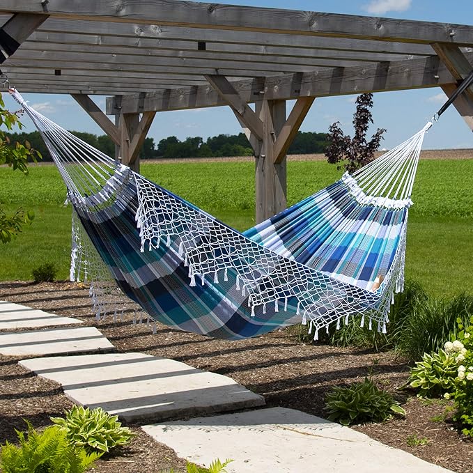Vivere Authentic Brazilian Cotton Hammock - 450 lb Capacity - Image 3