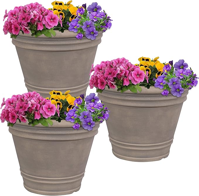 Sunnydaze 20-Inch Franklin Large Plant Pot by SunnydazeDecor