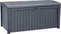 Keter Outdoor Storage Deck Box for Patio, Backyard & Garden, 110 Gal, Organizing by Keter