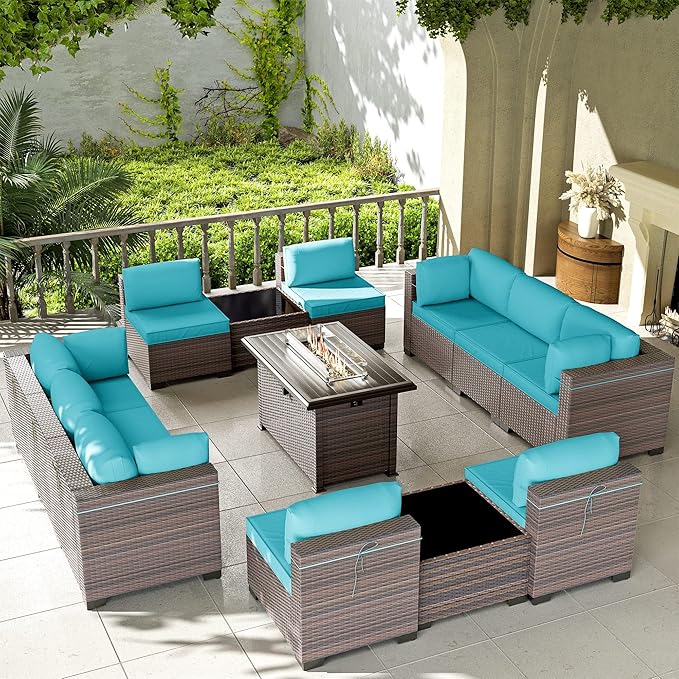 Kullavik 13 Pieces Outdoor Patio Furniture Set by KULLAVIK