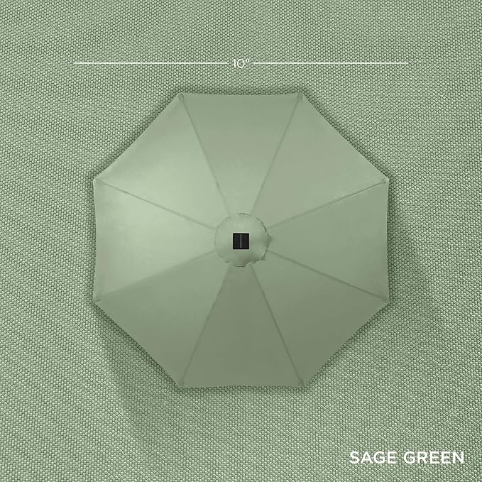 Best Choice Products 10ft Solar Polyester LED Lighted Patio Umbrella w/Tilt - Image 4