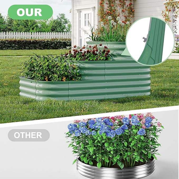 Garvee Galvanized Raised Garden Bed Kit - Image 4