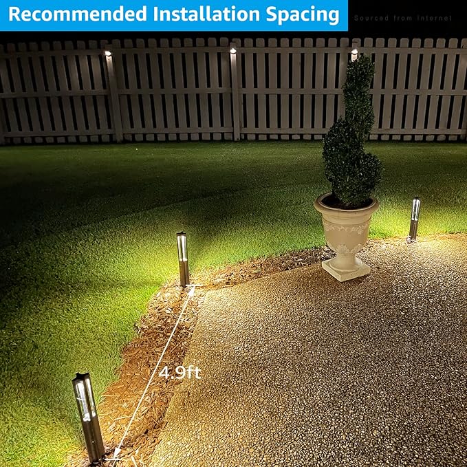 LEONLITE 12-Pack Low Voltage Path Lights, 3W LED Landscape Pathway Lights - Image 6