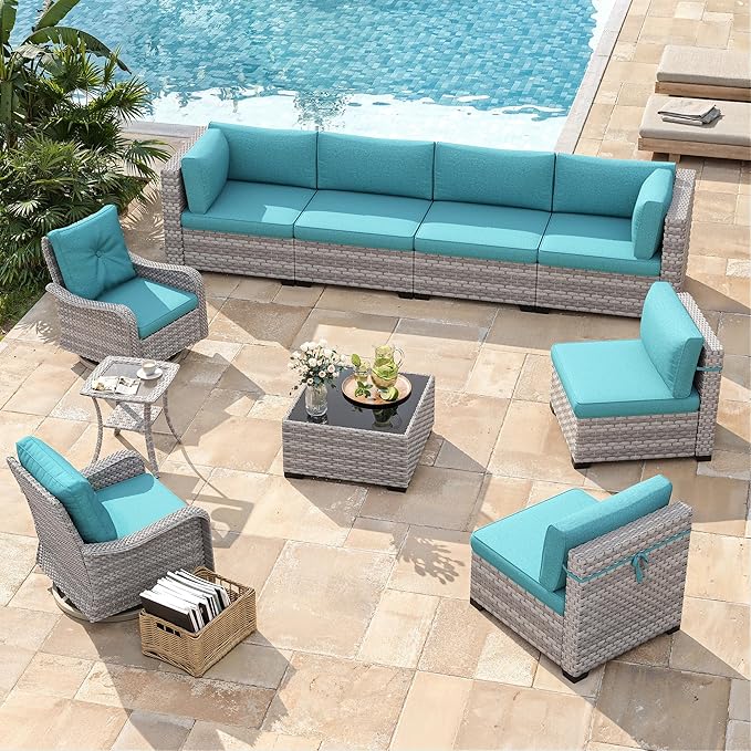 8-Seat Modern Patio Furniture Set - Image 2