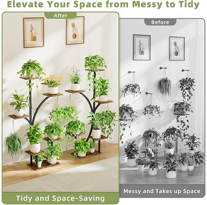 Plant Stand Indoor with Grow Lights - Image 9