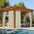 NICETOWN Fade Resistant Outdoor Patio Curtains Waterproof 2 Panels, Xenon Arc by NICETOWN