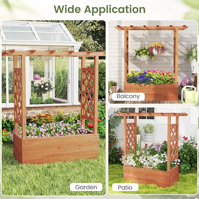 Giantex Set of 2 Raised Garden Bed - Image 5