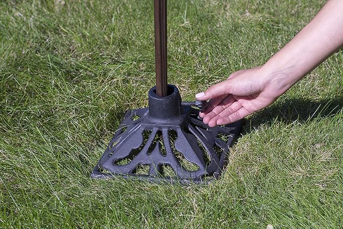 TIKI Cast Iron Torch Stand/Heavy-Duty Freestanding & Weather-Resistant_Torch - Image 5