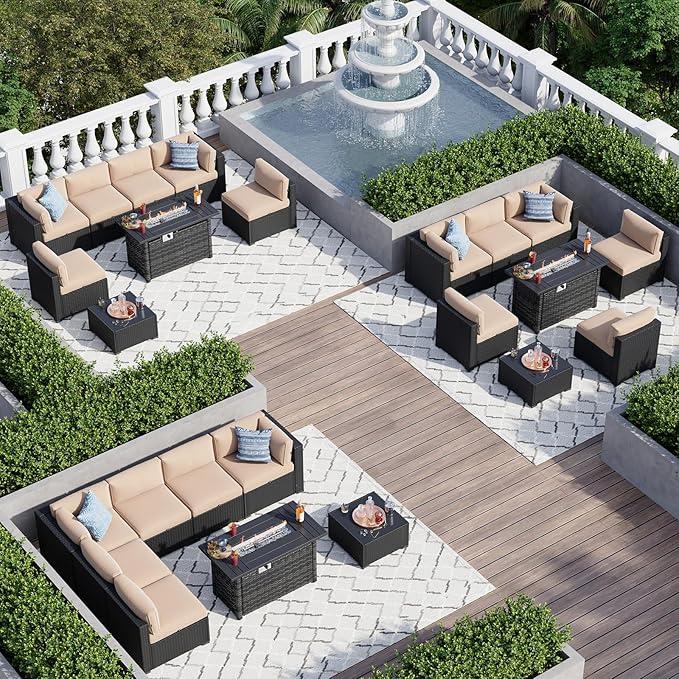 Aoxun 8 Piece Patio Furniture Set - Image 6