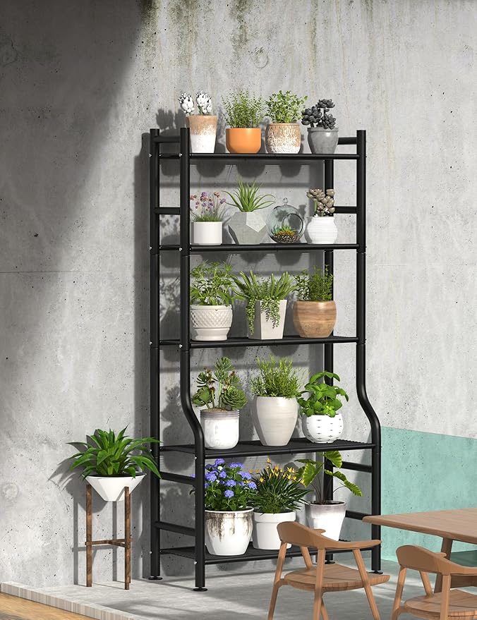 Plant Stand Indoor Outdoor, 5-Tier Metal Tall Plant Stands - Image 5