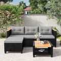 Wisteria Lane Small Patio Furniture Set, All-Weather PE Rattan Outdoor by WisteriaLane