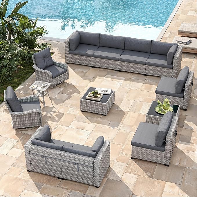10-Seat Modern Patio Furniture Set - Image 2