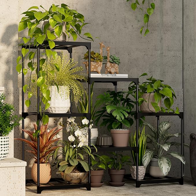 Plant Stand Indoor Plant Shelf Outdoor Metal Plant Rack - Image 5