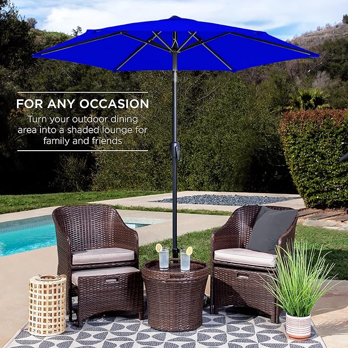 Best Choice Products 7.5ft Heavy-Duty Round Outdoor Market Table Patio Umbrella - Image 3