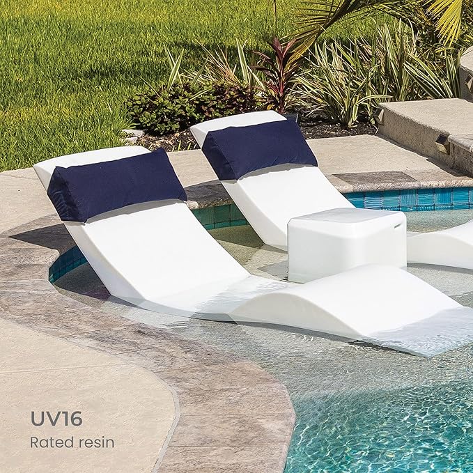 Aqua Outdoors in-Pool DEEP Ledge Chaise Set - Image 6