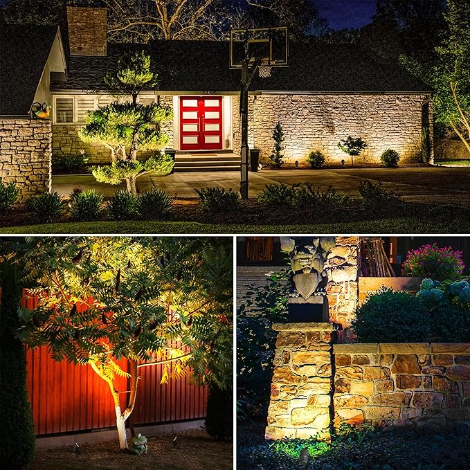 SUNVIE All-in-One Low Voltage Landscape Lighting Kit, 6W Landscape Lights Wired - Image 6