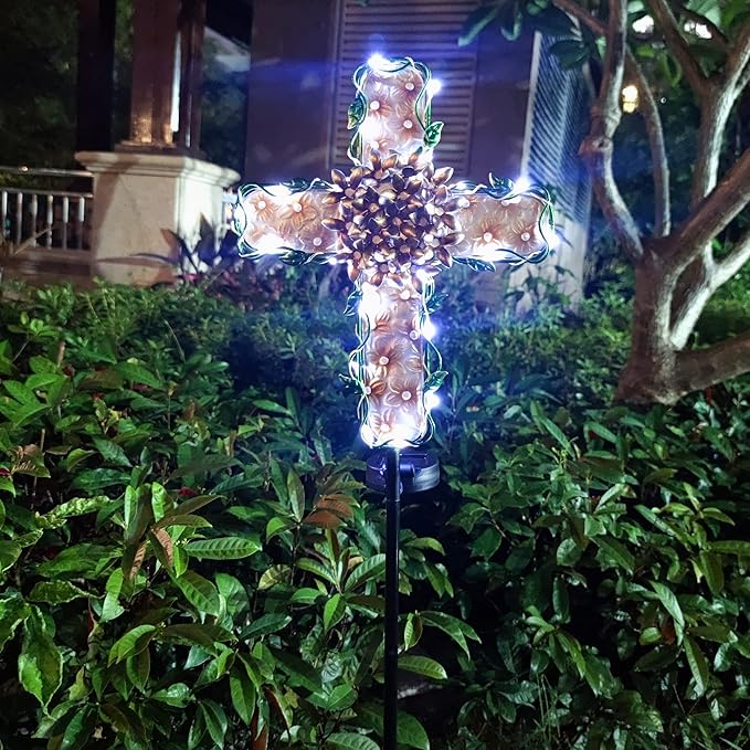 38inch Cross Garden Solar Lights Outdoor Decorative - Image 5