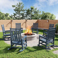 HDPE Rocking Chair Outdoor Set of 6 by Garvee