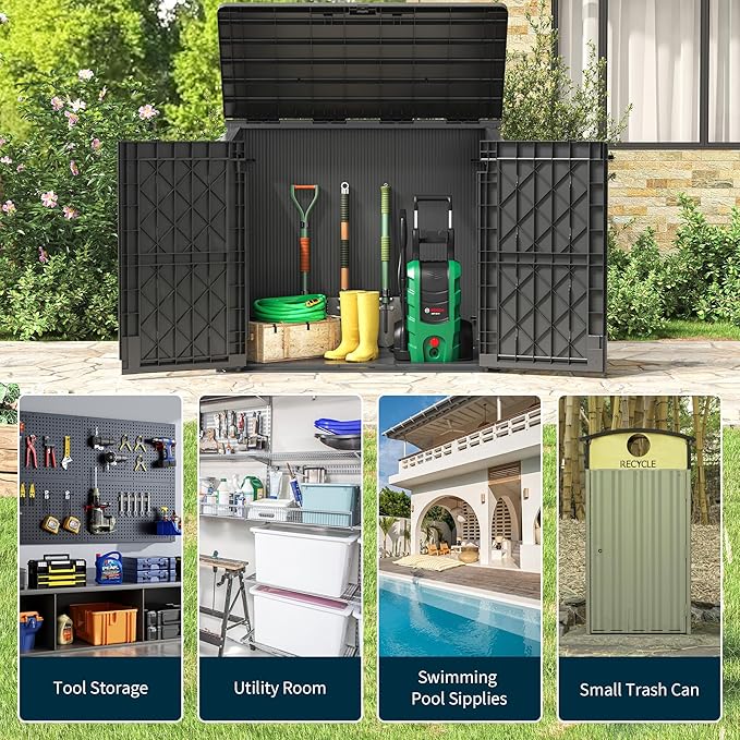 LHBcraft Outdoor Storage Cabinet 36 Cu Ft - Image 5