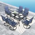 Sophia & William Patio Dining Set 7 Pieces Outdoor Metal Furniture Set by SophiaWilliam