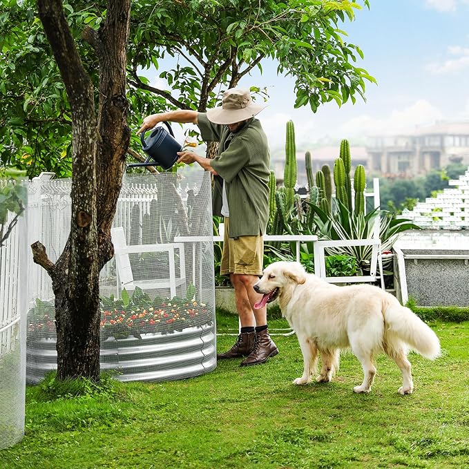 Land Guard Galvanized Raised Garden Bed Kit, Galvanized Planter Raised Garden - Image 7