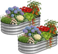 Galvanized Metal Raised Garden Bed Kit by Anmiro